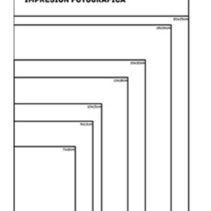 Plantilla Tamaños de impresión