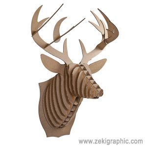Ciervo de Cartón - Decoración