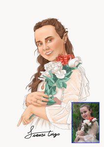 Ilustracion Retrato Comunion Murcia Regalo WEB