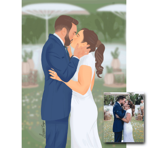 ilustracion-boda-pareja-retrato-realista-murcia-fuensitrigo-2
