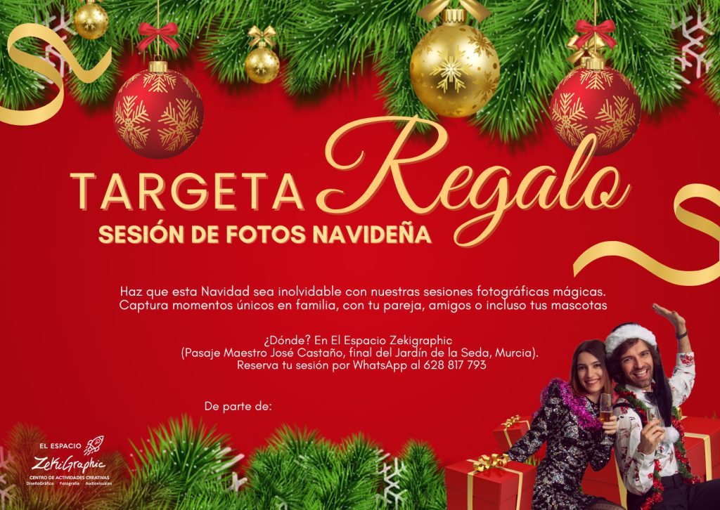 Vale Targeta Regalo Navidad Zekigraphic Murcia