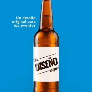 Cerveza con etiqueta
