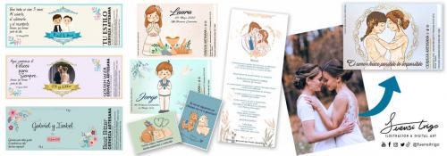 ilustracion boda comunion fotografo video-invitaciones murcia zekigraphic fuensitrigo